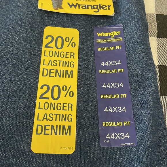 Wrangler Premium Performance Cowboy Cut 47 MWZ Regular Fit Jeans Cotton 44 x 35 - Picture 4 of 12